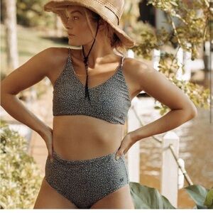 Black and Yellow Albion Fit Swimsuit Charleston Daisy